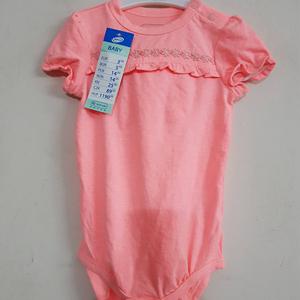 Tenues de combishort en coton sans manches réglables avec étiquettes de marque du Bangladesh pour filles enfants de 0 à 18 mois barboteuses avec short tricoté - Product Image 1