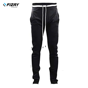 Pantalon de survêtement unisexe à logo personnalisé pour hommes Pantalon de jogging en polyester léger avec poches Pantalon de survêtement empilé pour gymnastique, fitness, sports d'athlétisme - Product Image 5