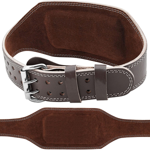 Cinturón de Levantamiento de Pesas Ajustable de Cuero Genuino y PU para Hombre - Soporte Lumbar para Levantamiento de Pesas - Product Image 2