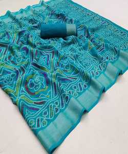 Banarasi soie jacquard saree avec chemisier vêtements pour femmes dames fête festival vêtements quotidiens doux coton soie sari en gros bas prix ethnique - Product Image 2