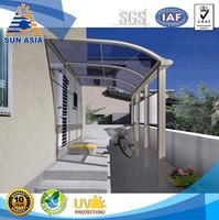 Tôles de Toiture Ondulées en Polycarbonate pour Bureaux Extérieurs, Abri Voitures, Protection Anti-UV, Garantie Dix Ans, Design Contemporain