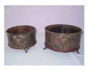 Planteur de fleurs en marteau, imperméable, en métal, Design Floral, jardin, brouette, jardinière antique et unique - Product Image 6