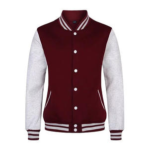 Chaqueta universitaria para adultos estilo motorista personalizada de alta calidad negro blanco con capucha XL invierno tela a granel con cuello levantado servicio OEM - Product Image 4