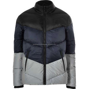 OEM personalizado 100% nailon hombres ganso abajo acolchado burbuja Puffer pato abajo ganso abajo chaqueta para hombres - Product Image 1