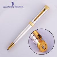 JR4046G Jaguar Laiton Mat Argent/Or Rose Gravé en Relief avec Fonction Torsion, Logo Gravé CNC, Haute Qualité, Luxe, Affaires