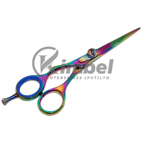 Tijera de pelo súper cortada de alta calidad, acero inoxidable, carbono, para salón de peluquería, con funda - Product Image 5