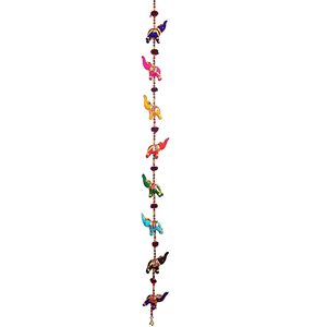 Móvil indio hecho a mano, cinco elefantes, alta calidad, puerta, ventana colgante, 100cm, decoración, conjunto de par, colgante de pared de Latkan, decoración móvil - Product Image 1