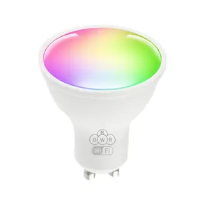 Factory WIFI GU10 LED Smart Light Bulb 5W RGB LED Spotlight LED Lamp Alexa