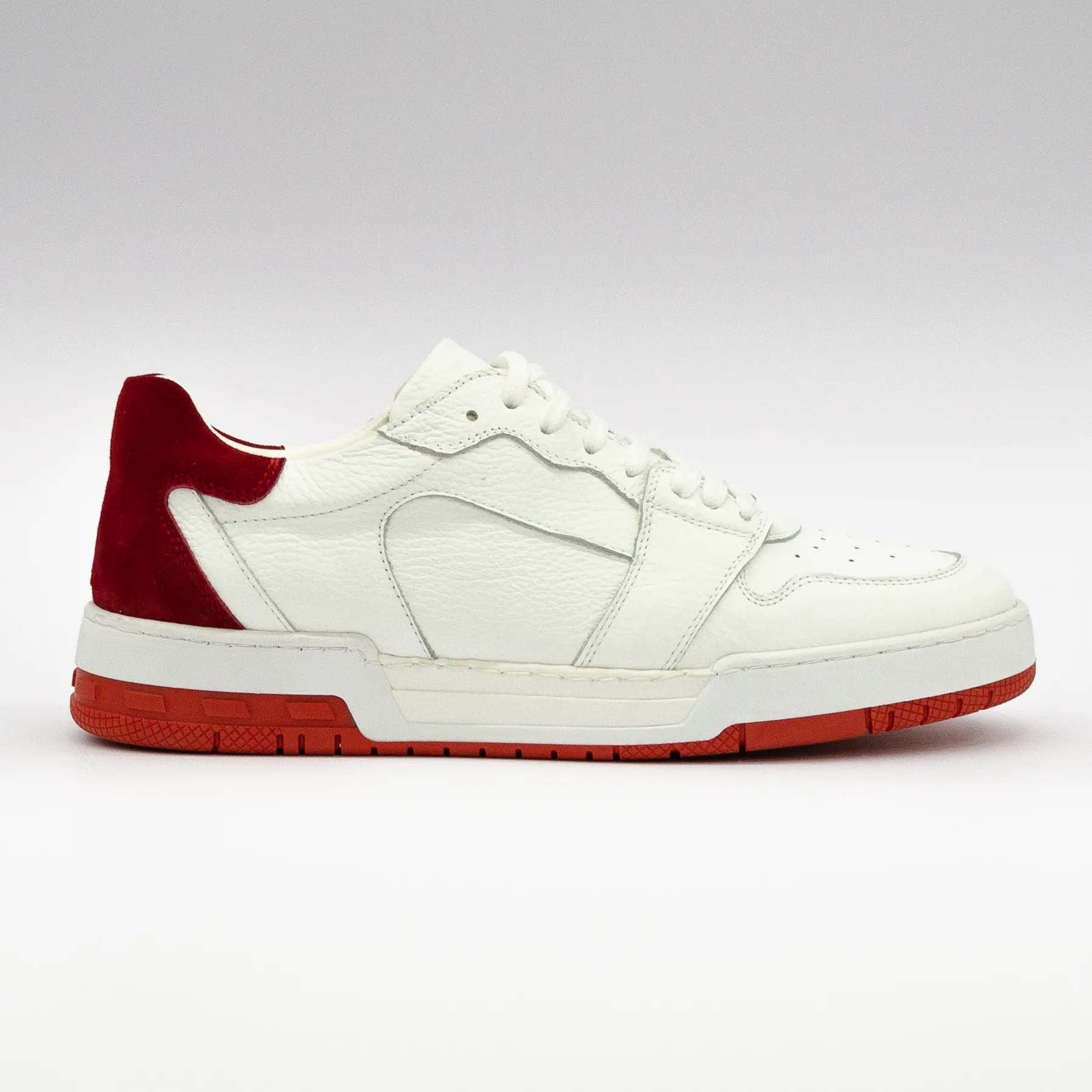 8001 TUMBLED LEATHER WHITE FASHION SNEAKERS MADE IN ITALY. AVAILABLE IN ALL COLORS. MADE IN ITALY WITH GENUINE LEATHER