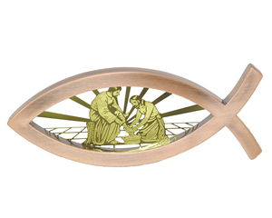 Santo servo targa Ichthus - Product Image 1