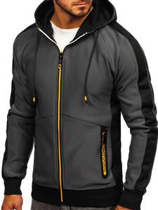 Felpa con cappuccio da uomo di alta qualità all'ingrosso di alta qualità per tute da uomo Casual di vendita calda di colore soild - Product Image 2