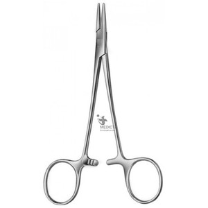Porte-aiguille Halsey, porte-aiguille chirurgical de 12cm à denture croisée - Product Image 1