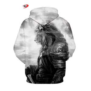 เสื้อฮู้ดแฟชั่นแบบสวมหัวสำหรับผู้ชายผ้าฟลีซผ้าฝ้ายย้อมสีล้วน - Product Image 2