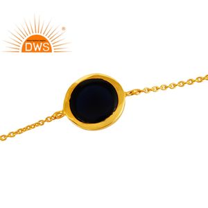 Trending 2026 <b>Sterling</b> <b>Silver</b> Gold Plated Natural Corundum Gemstone <b>Bracelet</b> For Women Jewelry Manufacturer - Product Image 2