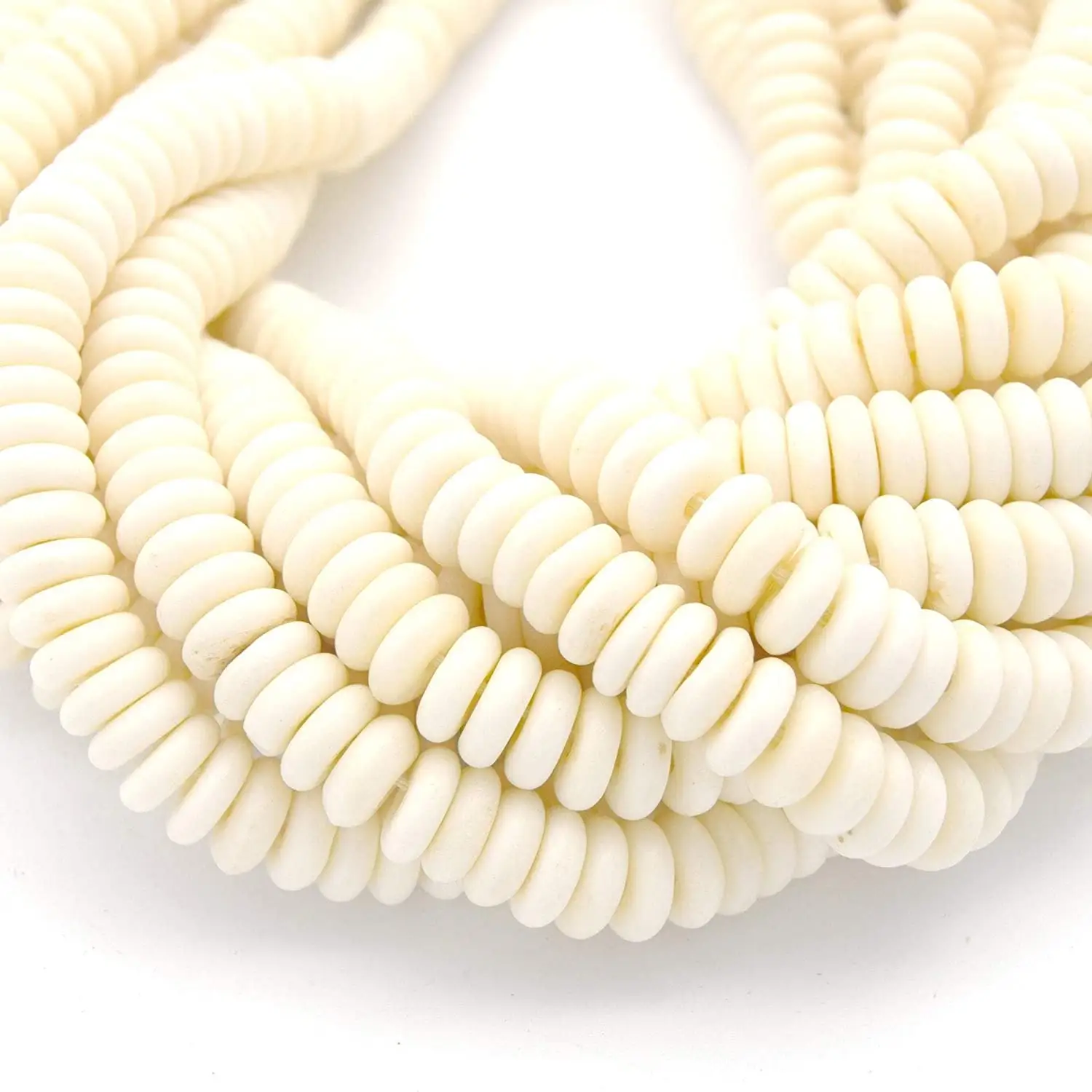 Cắt Cowrie Trắng Ox Xương Hạt Bộ Lạc Trang Sức Thủ Công Phụ Kiện Bán Buôn Lỏng Coral Bone Chất Liệu