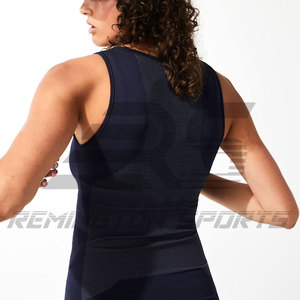 เสื้อกล้ามคอตตอนสำหรับผู้หญิงเสื้อกล้ามคอกลมสีพื้นพิมพ์ลายออกแบบได้ตามต้องการ - Product Image 2