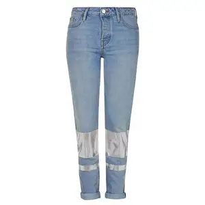 时尚新设计的女士批发牛仔堆叠牛仔裤休闲风格的女士牛仔裤裤子由Viky Industries