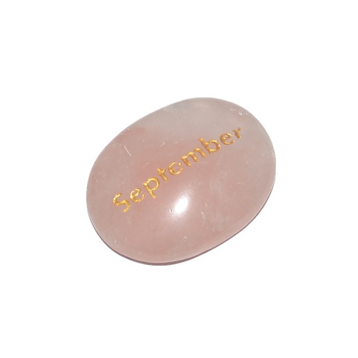 Get The Best Rose Quartz September Engraved Stone : Shop Online for Rose Quartz September Engraved Stone