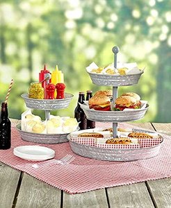 Support à gâteau rond de grande taille de qualité supérieure en fer forgé avec un design noir fait à la main, parfait pour les présentations élégantes de desserts - Product Image 5
