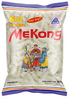 Productos Cereales, Pasta de Arroz Macarrones Espiralados Sin Gluten de Alta Calidad, Marca Mekong, Color Blanco, de Vietnam, en Bolsa