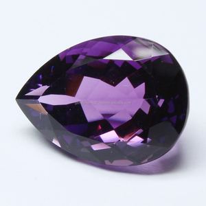 Amatista Natural de forma múltiple ovalada de pera púrpura genuina, amatista brasileña preciosa de tamaño calibrado para uso de joyería a granel - Product Image 3