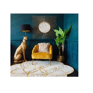 High Quality Design Wired Iron Made <b>Gold</b> Plated Fancy Design Decorative Handmade Wall <b>Mirror</b> for Sale - Product Image 1