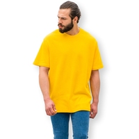T-shirt à manches courtes en coton biologique 100% tissé, respirant, style hip-hop, grande taille, pour hommes et garçons, de haute qualité