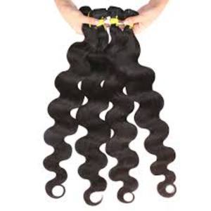 Extensiones de cabello Remy indio virgen largo de 40 ", extensiones de cabello suaves y sin enredos, ondas naturales, mechones de cabello de alta calidad - Product Image 1