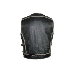 Chaleco de cuero de alta calidad para hombre, nuevo diseño, 2021, 100% - Product Image 3