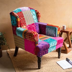 Muebles tapizados de terciopelo para sala de estar, sillón para sala de estar, muebles bohemios - Product Image 2