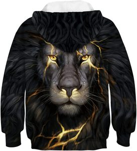 เสื้อฮู้ดพิมพ์ลายดิจิทัลสำหรับเด็ก,เสื้อฮู้ดกันหนาวแบบระเหิดสั่งทำ - Product Image 4