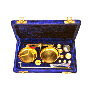 Balance nautique en laiton à base en bois, ancienne, rare, balance en laiton pour peser en grammes, balance de justice en laiton nautique - Product Image 3