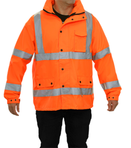 Chaqueta reflectante de seguridad para construcción, trabajo de alta visibilidad - Product Image 4