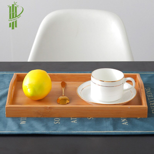 ถาดไม้ไผ่,ชุดถาดไม้ไผ่พร้อมหูจับสำหรับอาหารเช้าถาดไม้ทนทาน - Product Image 6