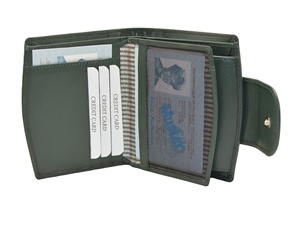 กระเป๋าใส่เหรียญแฟชั่น RFID สไตล์น่ารักสำหรับผู้หญิงกระเป๋าสตางค์หนังใส่บัตรแบบสั้นสำหรับใส่หนังสือเดินทาง - Product Image 3