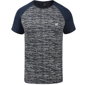 T-shirts unisexes à col rond et manches longues pour hommes, 100 % coton, logo imprimé personnalisé, séchage rapide et respirant, vente en gros - Product Image 2