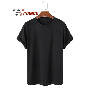 เสื้อยืดสำหรับผู้ชายและผู้หญิงเสื้อยืดผู้ชายแบบถักลายสีพื้นแห้งเร็ว - Product Image 1