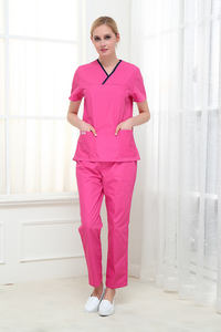 Scrub Suit Fashionable 2-Pocket Medical Uniform Nurse Hospital Scrub Jogger Suit Uniform Type Scrub Sets - Product Image 3