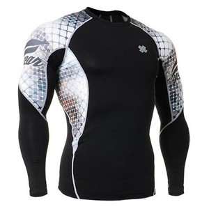 Rashguard NOUVEAU DESIGN Unisexe Manches Longues Spandex/Nylon Vêtements de Sport pour Adultes - Product Image 6