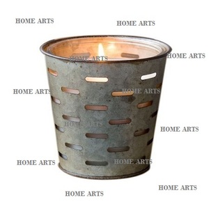 Portavelas votivo galvanizado de primera calidad, votivo de forma redonda de tamaño personalizado para decoración de bodas y eventos - Product Image 3