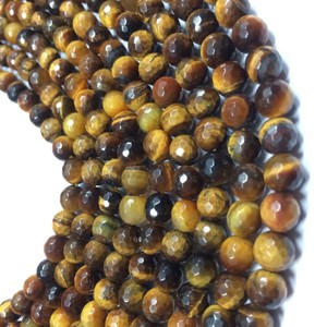 Original Natural Yellow Tiger Eye Gemstone Smooth Round Beads <b>Loose</b> Beads for Jewelry Making - Product Image 2
