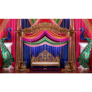 Columpio de pavo real de boda real para Mehndi escenario de boda hindú Columpio de pavo real tradicional Mehndi escenario Pavo Real Jhula/columpio - Product Image 1