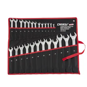 Automobile Spanner Set Carbon Steel Dual Function 14pc Automobile Auto Spanner Set Kit