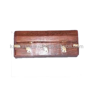 Quemador de incienso de madera tallado a mano Affaires, compartimento de almacenamiento, soporte de cono Agarbatti para uso religioso, difusor de aromaterapia - Product Image 5