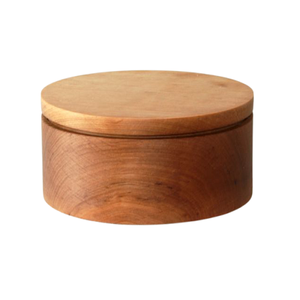 Masala Dabba de madera personalizable con tapa Forma redonda Contenedor de almacenamiento de sal y pimienta Precio - Product Image 5