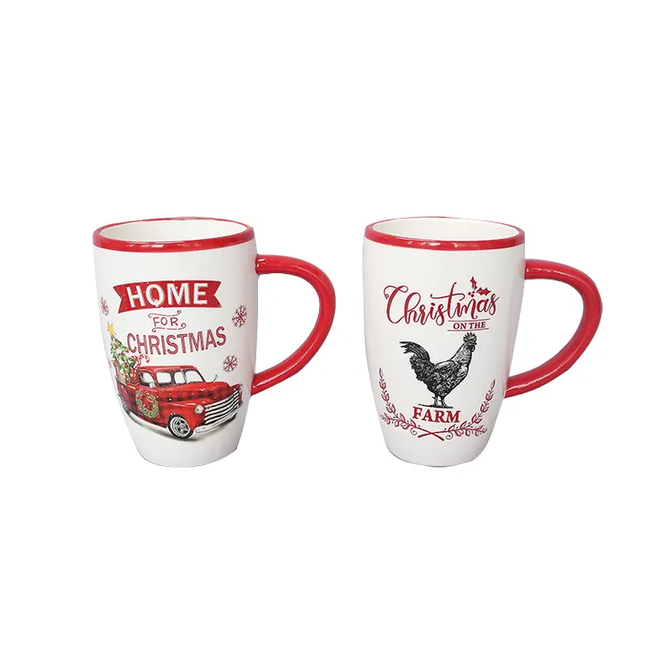 Christmas Tree Coffee Mug Holiday Ceramic Coffee Mugs