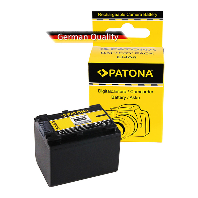 PATONA Battery for Cameras: NP-FV70, HDR-XR150, HDR-XR350: 1500mAh: 6,8V: 10,2 Wh