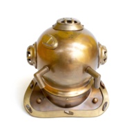 Casque de plongée Calyron en alliage d'acier inoxydable, marque nautique V, style antique et vintage fait à la main