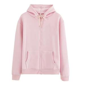 OEM-Sudadera con capucha para mujer, ropa deportiva larga personalizada, con cremallera y bolsillo oculto, de alta calidad - Product Image 2