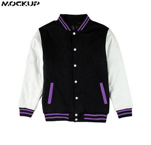 2025New Hommes Baseball Brodé Manteaux Slim Fit College Laine Varsity Vestes Hommes Stand Top Produit - Product Image 5